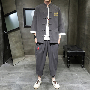 A1071爆款2021中国风 刺绣款 开衫套装 汉服套装p95图片