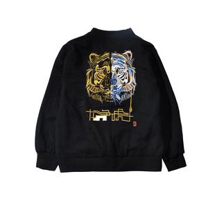 A1015中国风2021秋冬新品 提花龙凤 大刺绣 夹克外套p120图片