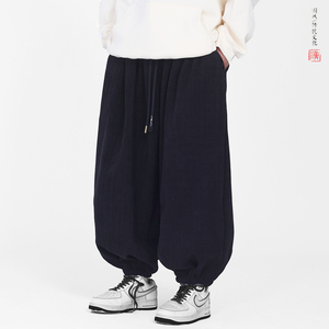 雪尼尔加厚提花款 新款百搭秋冬 2025宽松版哈伦 灯笼裤A561-p78图片
