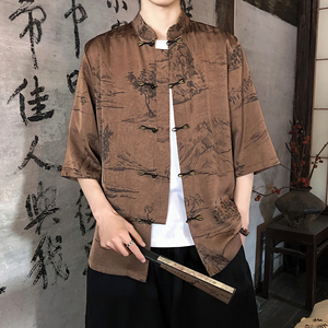 夏季新品2026 风 汉服短袖衬衫/衬衣A675-p65图片