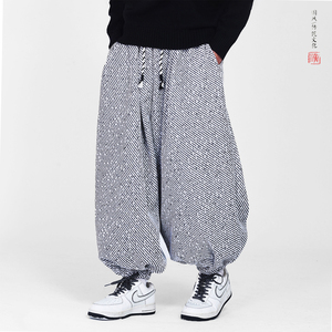 雪尼尔加厚斜纹提花 新款秋冬 2025宽松版哈伦 灯笼裤A560-p78图片