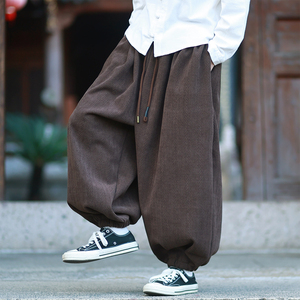 雪尼尔加厚提花款 百搭秋冬 2025宽松版哈伦 灯笼裤A561-p78，男装休闲裤，钱塘7008(原4008)