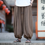 百搭2026春A615新风宽松版哈伦灯笼裤子p68，男装休闲裤，钱塘7008(原4008)