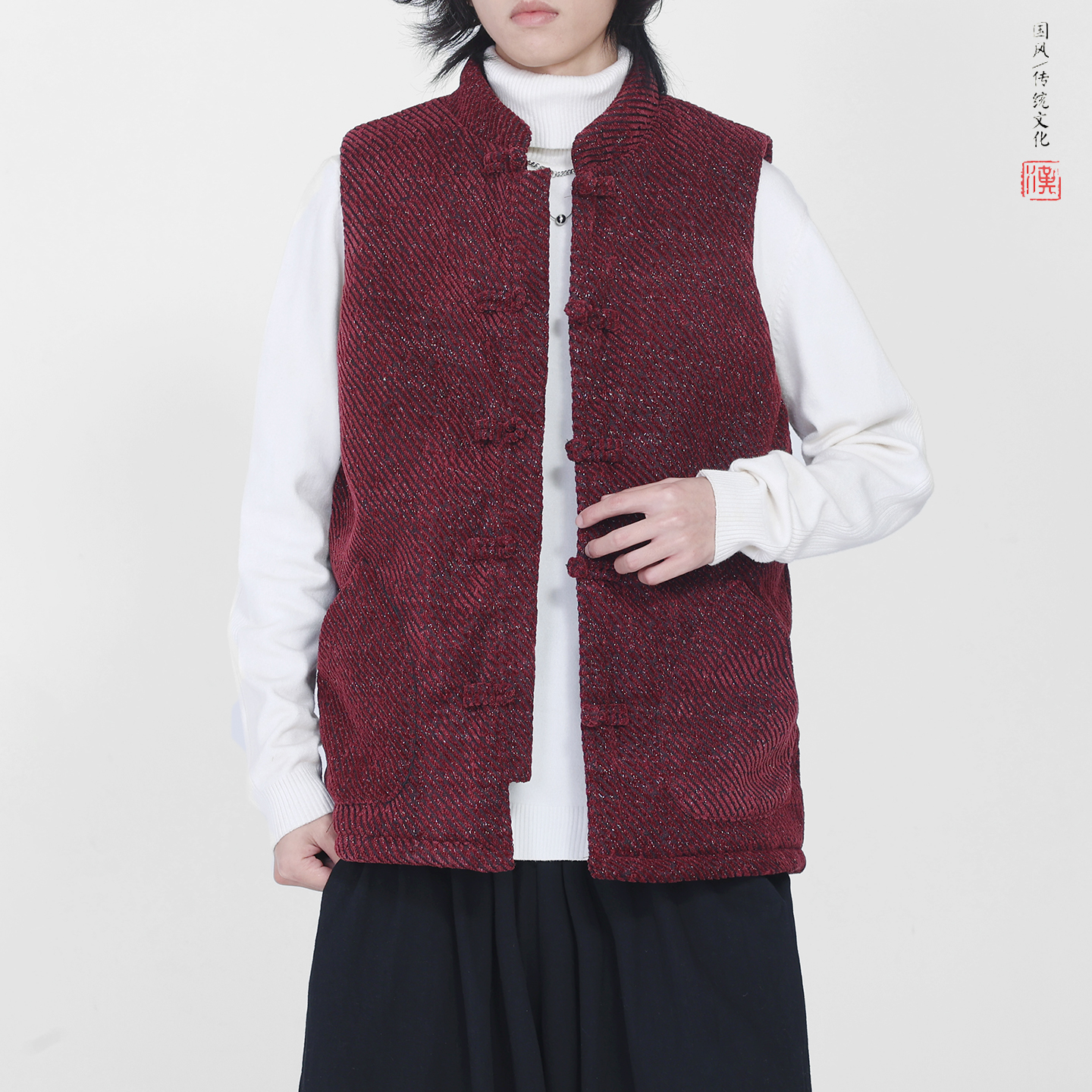 冬2025雪尼尔唐装马甲棉衣加厚羽绒马甲棉衣外套A527-P108，男装棉衣，钱塘7008(原4008)