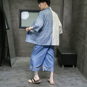 A3017*中国风 数码印花 冰丝面料 开衫套装 汉服套装p90图片