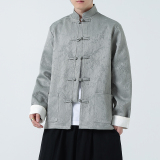 有货提花2026春新中式红婚礼唐装汉服外套A650-P110，男装民族服装，钱塘7008(原4008)