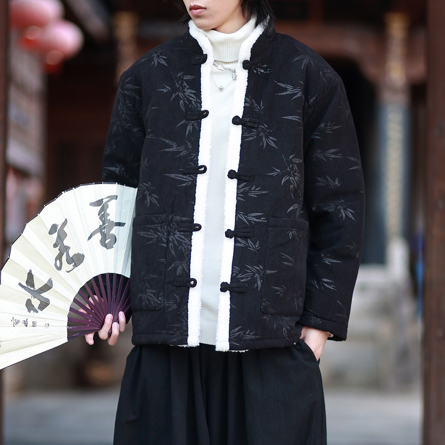 冬2025灯芯绒新中式唐装棉衣加厚汉服棉袄外套A228-P140,男装棉衣,钱塘7008(原4008)