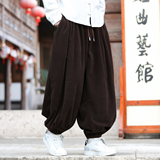 灯芯绒2色新款百搭秋冬2025宽松版哈伦灯笼裤子A3308-p68，男装休闲裤，钱塘7008(原4008)