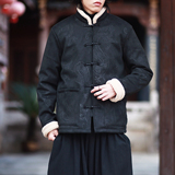 麂皮绒提花龙冬2025新中式盘扣外套唐装红棉衣外套A551-P148，男装棉衣，钱塘7008(原4008)