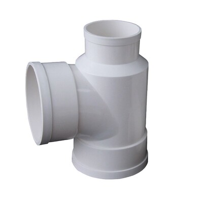 PVC管水管管件瓶口瓶型三通110*排0 75 pvc水管管件配5件三通接头