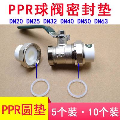 PPR活接球阀密封圈0202阀53205463垫圈活结4分6分1寸开关门胶垫子
