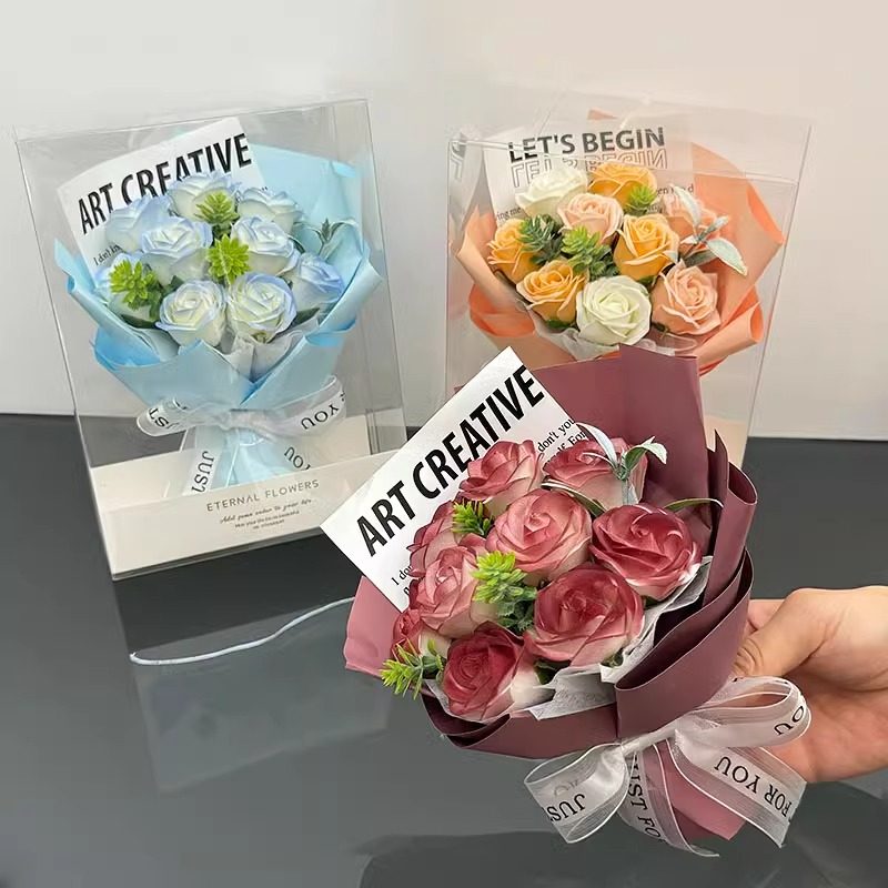 迷你小花束仿真花口袋玫瑰礼送图片