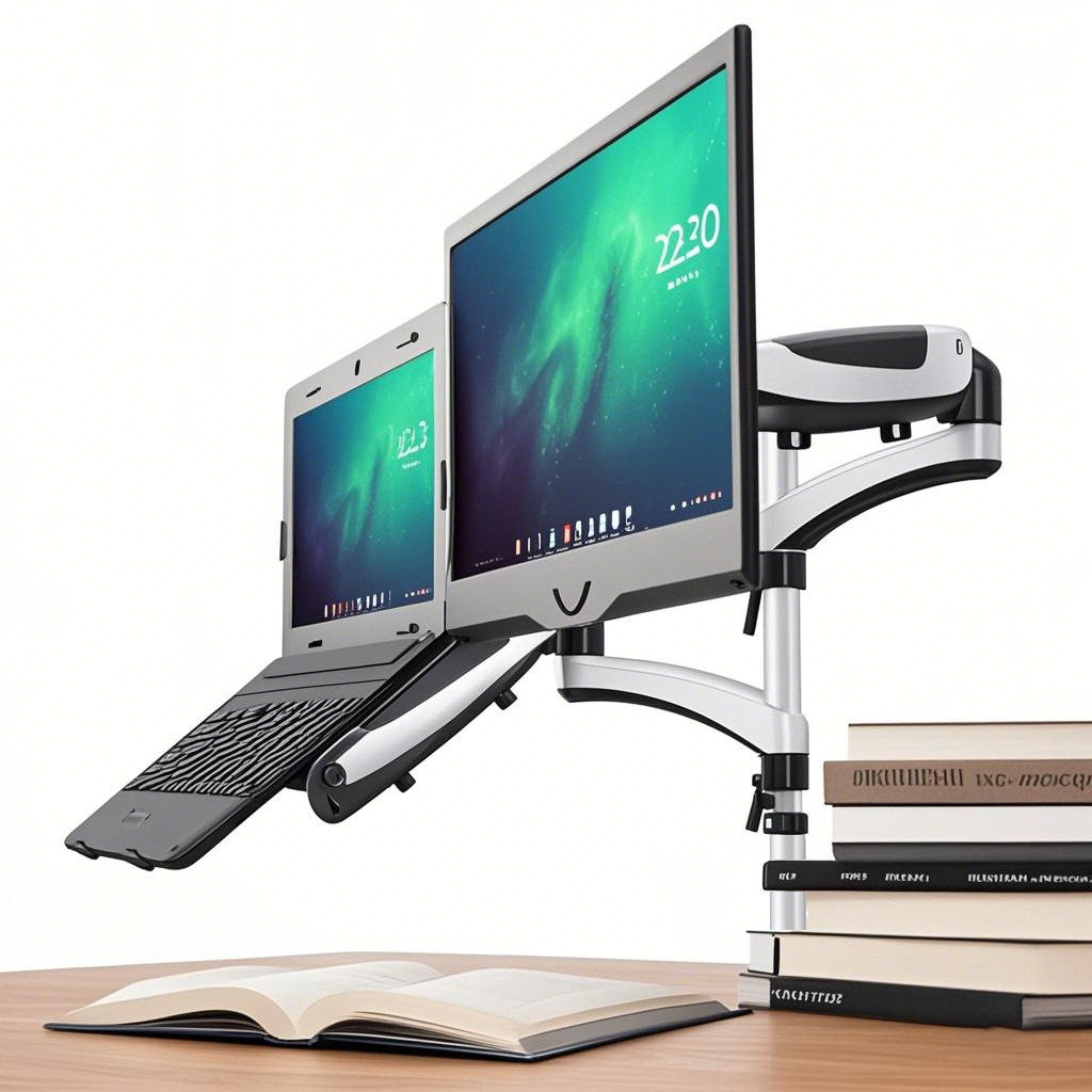 长臂猿液晶显示器支架双屏上下左右笔记本支架气弹簧GM124U-D