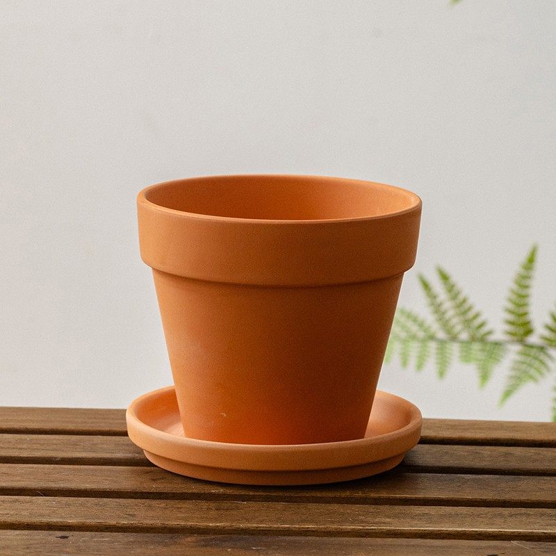 红陶花盆粗陶土透气吸水养根家用简约陶瓷老式泥瓦盆多肉花盆陶盆,家居饰品,花盆,淘宝优惠券,粉丝福利购,淘宝优惠卷