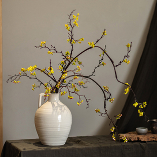 南蛇藤仿真花干花装饰摆件客厅餐桌摆设玄关插花中式禅意干枝长枝