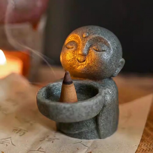 塔香香托底座复古禅意茶桌摆件