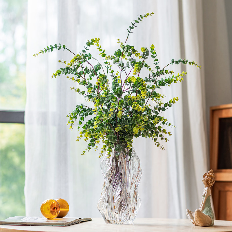 仿真绿植尤加利叶假花简约客厅餐桌装饰玄关摆设装饰仿生植物摆件,家居饰品,仿真花/假花,淘宝优惠券,粉丝福利购,淘宝优惠卷