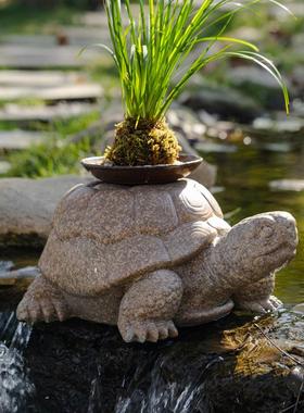 花园户外庭院装饰造景仿石龟摆件