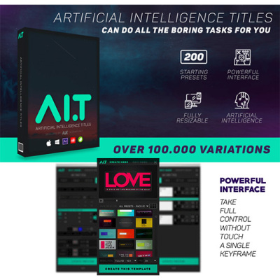 人工智能文字标题动画AE脚本 Artificial Intelligence Titles