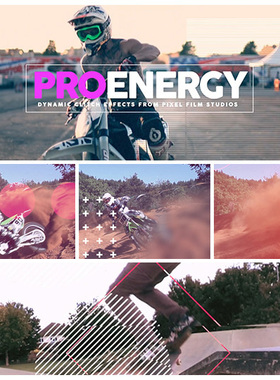 动态故障画面干扰特效预设FCPX插件 ProEnergy