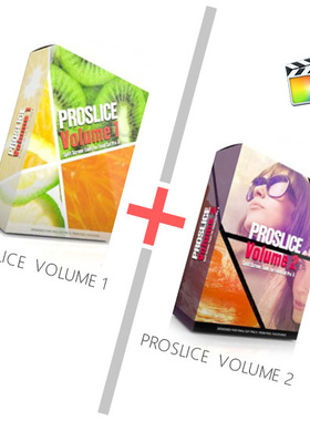 分屏画面切割切线污渍边框特效FCPX插件 ProSlice