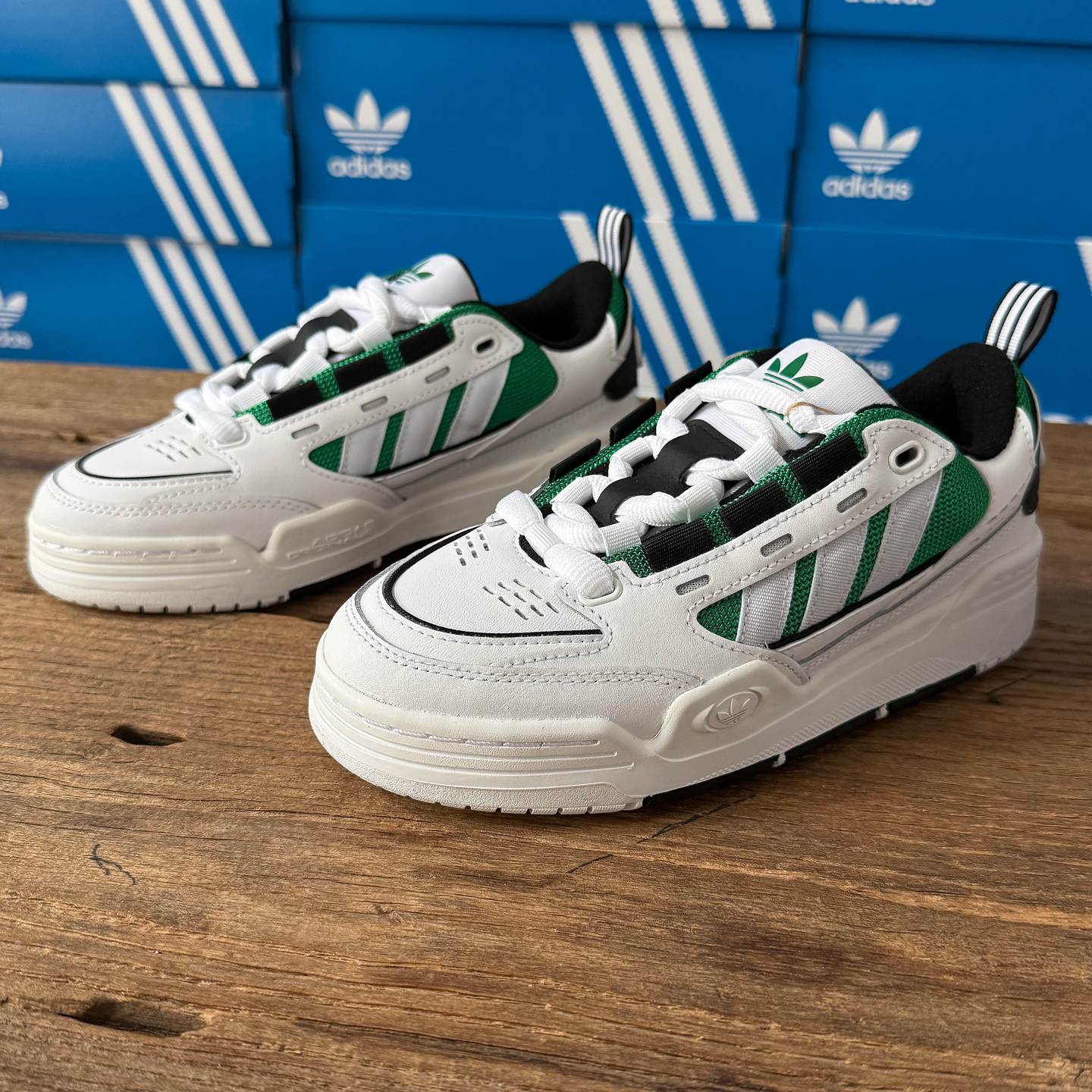 Adidas三叶草男大童鞋复古板鞋