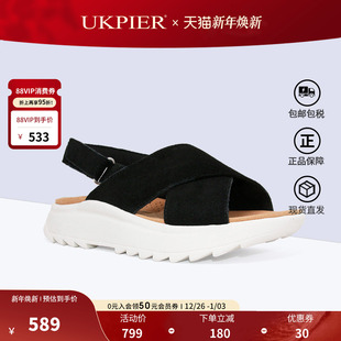 DashLite clarks其乐女鞋 沙滩鞋 平底休闲凉鞋 Wish直邮 2023夏新款