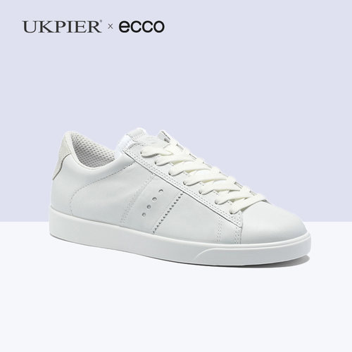 Ecco女鞋春夏轻薄小白鞋休闲板鞋