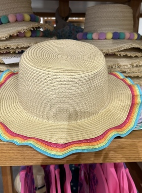 【国内现货】Milkshake 女童女孩彩色花边草帽遮阳帽