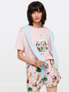 【国内现货】澳洲PeterAlexander 女夏季可爱考拉猫咪家居服套装