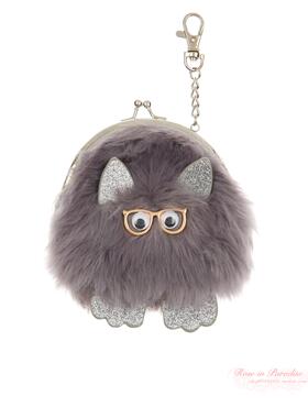 【国内现货】Accessorize 正品搞怪眼睛眼镜毛绒球球包挂