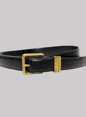 Papr 23SS 黑色皮带高级感百搭休闲裤腰带男女同款