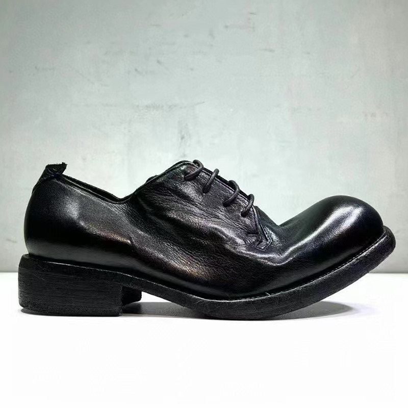 厚底皮鞋欧美复古马皮固特异