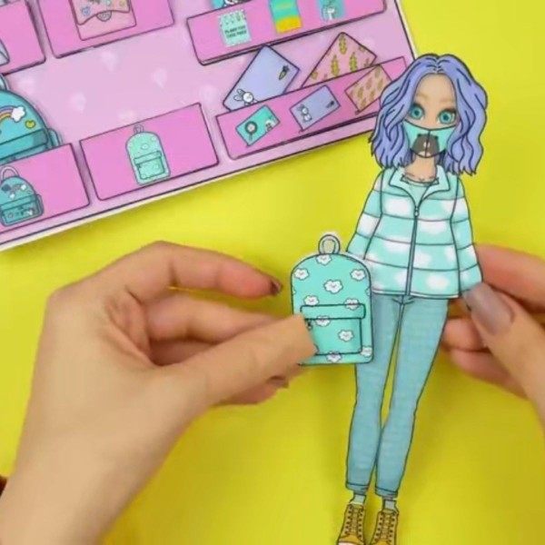 SPRING DRESS UP WARDROBE DOLL GIRL TOY GAMES DIY HANDMADE GAMES TOY ROLE PLAYING FUN BOARD GAMES