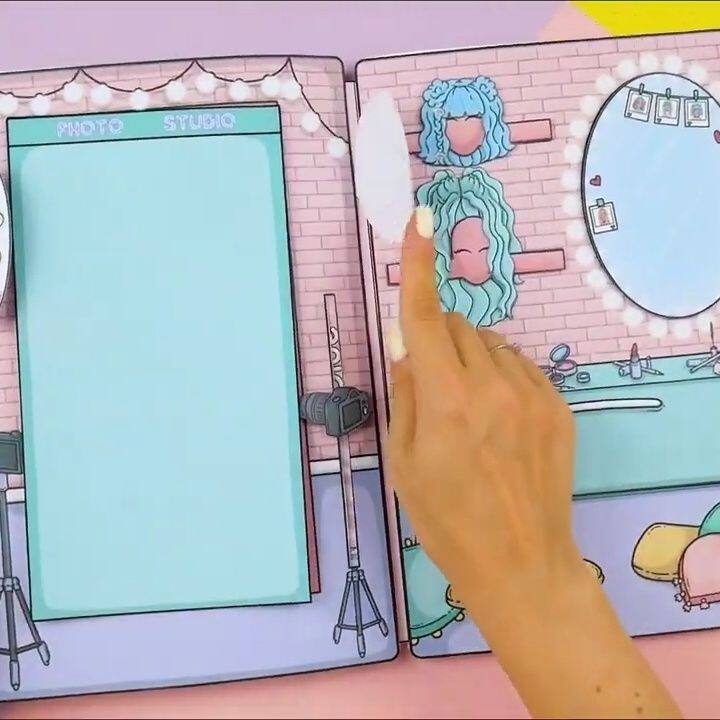 INTERNET CELEBRITY COTTAGE DRESS-UP DOLL HOUSE IS FUN DECOMPRESSING HANDMADE DIY HOMEMADE TOY GAMES SEMI-FINISHED QUIET BOOKS