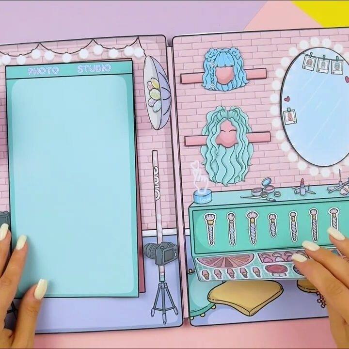 INTERNET CELEBRITY COTTAGE DRESS-UP DOLL HOUSE IS FUN DECOMPRESSING HANDMADE DIY HOMEMADE TOY GAMES SEMI-FINISHED QUIET BOOKS