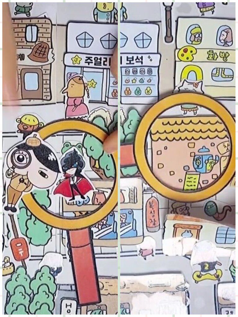 BUTT DETECTIVE TOYS HOMEMADE BOARD GAMES OBSERVATION POWER ROLE PLAYING HANDMADE DIY SCENE PUZZLE GAME QUIET BOOK