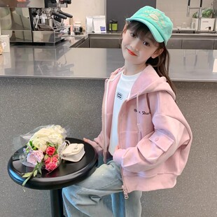 女童外套春秋8岁女孩休闲6春款洋气时髦7春季中大童春装儿童上衣9