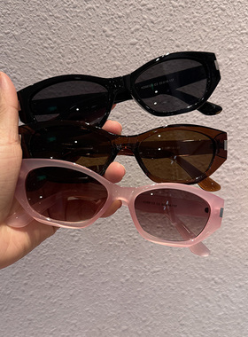 韩系复古猫眼墨镜2025新款