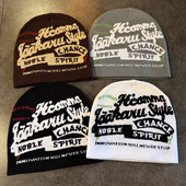 嘻哈字母提花针织帽子男女秋冬保暖街头个性 美式 新款 保暖套头冷帽