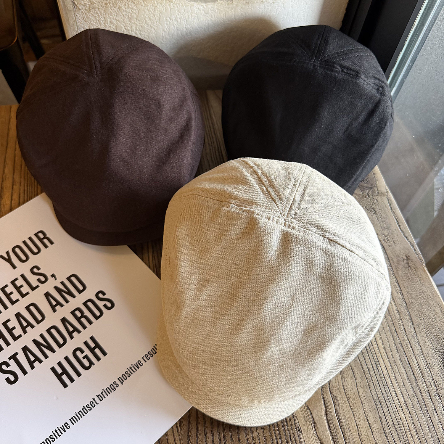 日系复古纯色麻棉前进帽子女春夏新款百搭休闲气质画家帽鸭嘴帽子,服饰配件/皮带/帽子/围巾,帽子,淘宝优惠券,粉丝福利购,淘宝优惠卷