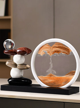 创意艺术时来运转流沙画装饰摆件