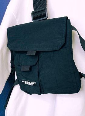 青叔胸包男士背包2024新款尼龙休闲运动旅游胸前包单肩斜挎包肩包