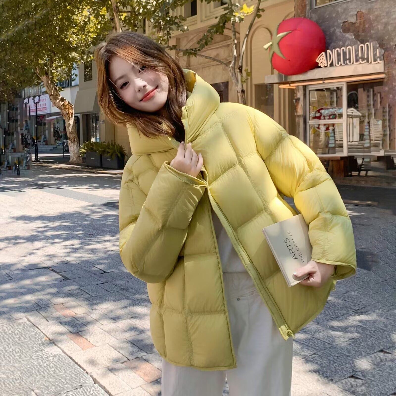 90白鸭绒羽绒服女2025年新款冬季云朵泡芙加厚短款今年流行爆款