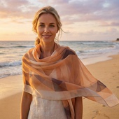 薄款 披肩防晒薄纱巾海边沙滩巾春夏季 围巾 百搭款 丝巾女2026新款