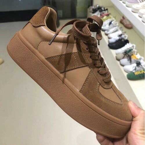 真皮小白鞋女款运动休闲德训鞋