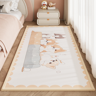 儿童加厚卧室床边地毯婴儿爬爬垫防摔地垫客厅地毯脚垫飘窗隔凉垫
