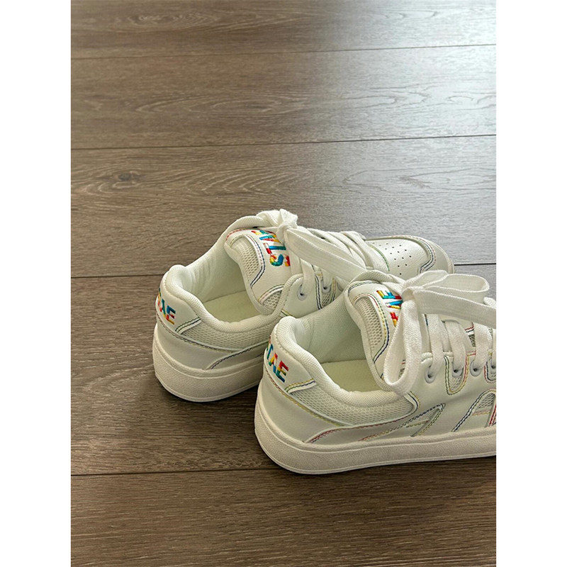 韩版学生休闲小众设计感板鞋潮2025新款原宿港风平底鞋女