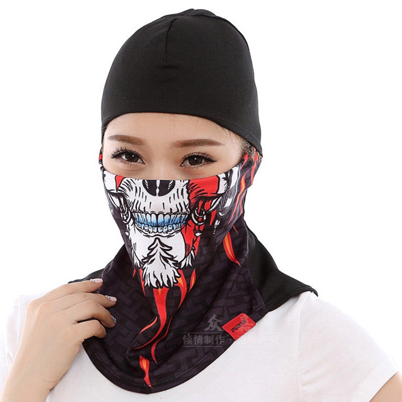 骑行头套防晒面罩护脸防紫外线头巾速干帽子男女摩托车夏脸基尼夏