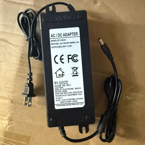 适用36V2.5A3A3.3A5A电源适配器GM90-360250-F充电线120W变压器线
